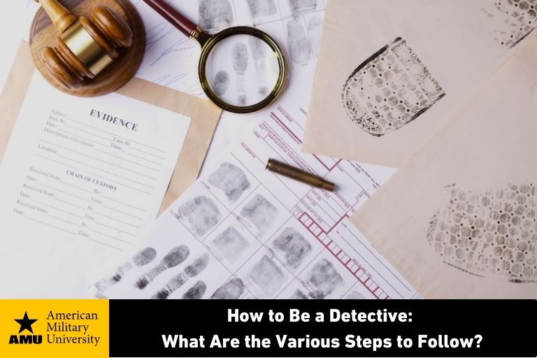 detective items including fingerprints and evidence