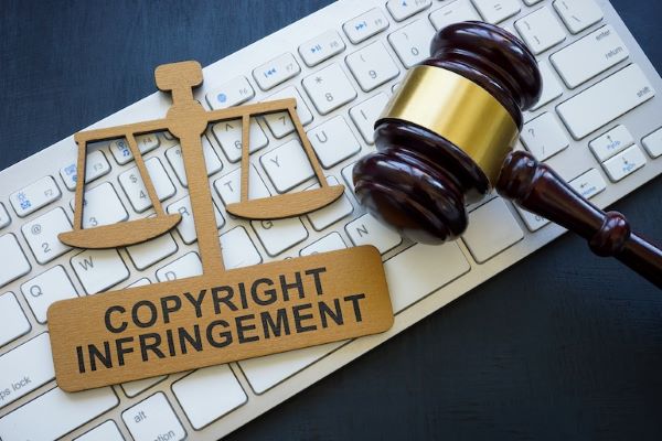 gavel and text copyright infringement