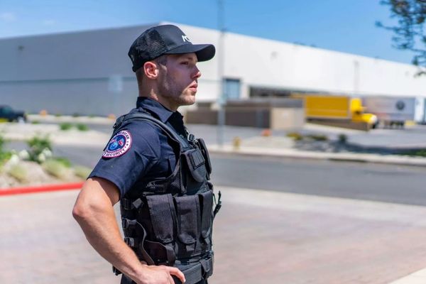 homeland security professional wearing vest