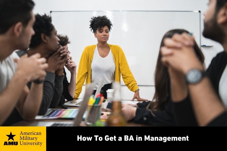 how to get a BA in Management
