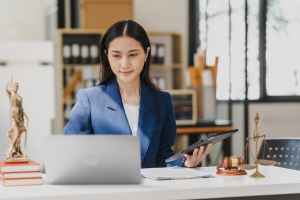 paralegal in office
