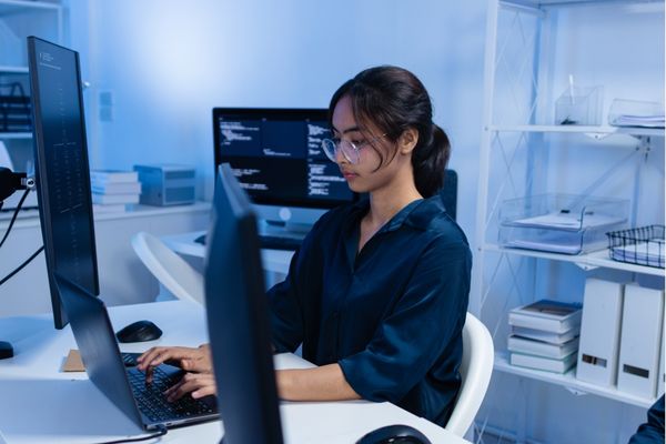 student researching what can you do with an ai certificate