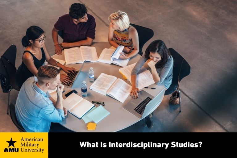 students studying at table