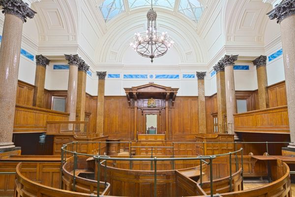 criminal court room interior