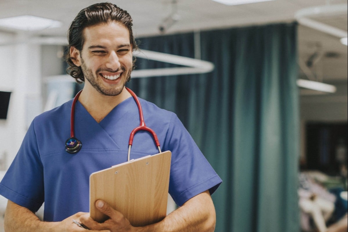 Male Nurse Smiling