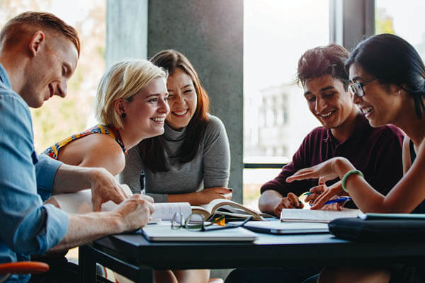 Students Laughing