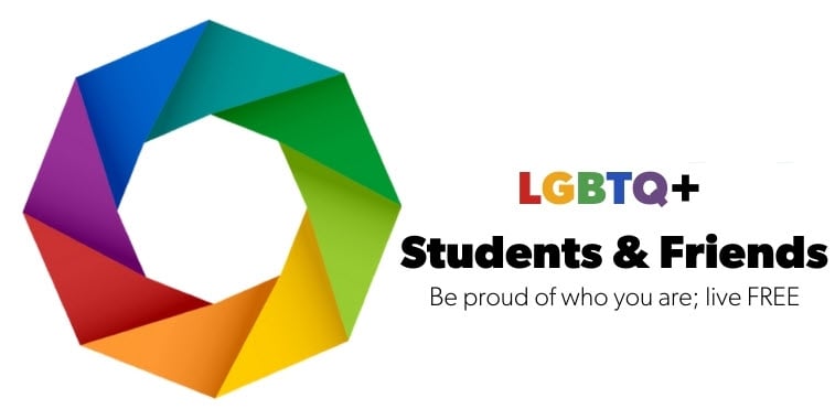LGBTQ+ Students and Friends Club Logo